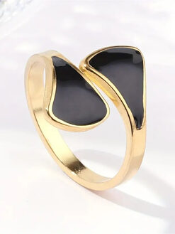 Δαχτυλίδι “Trian” 107-00092 Μαύρο