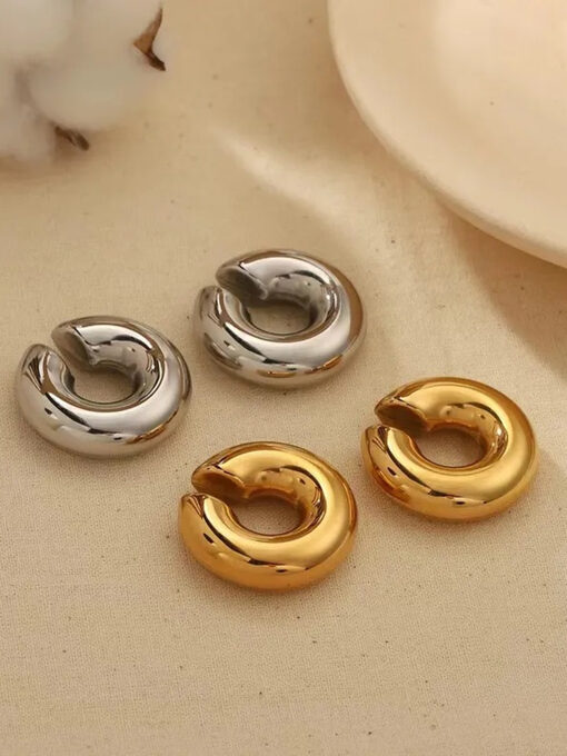 Σκουλαρίκια “Cuffs Ring” 106-00230 Χρυσό