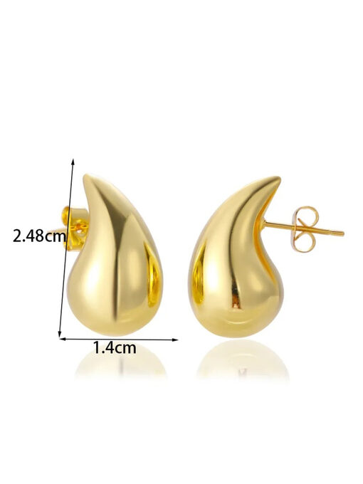 Σκουλαρίκια ‘’Droppelia Mini” 106-00232 Χρυσό