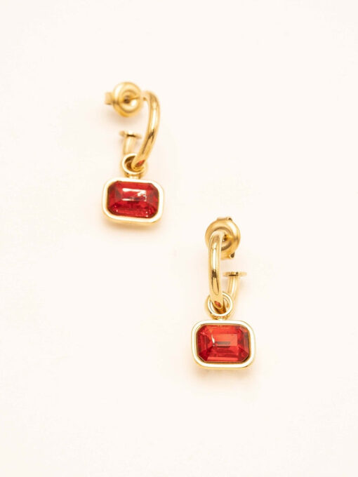 Σκουλαρίκια Bohm Paris "Ismeri” 126-00003 Κόκκινο