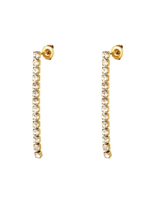 Σκουλαρίκια “Shiny Strip” 106-00249 Χρυσό