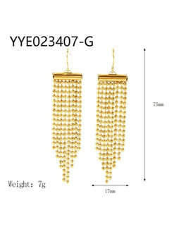 Σκουλαρίκια “IG Tassel Drop” 106-00261 Χρυσό