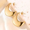 Σκουλαρίκια “Solid Look” 106-00254 Χρυσό