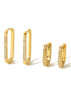 Σκουλαρίκια “U Shape” 106-00257 Χρυσό