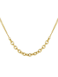 Κολιέ  ''Double Chain'' 104-00185 Χρυσό