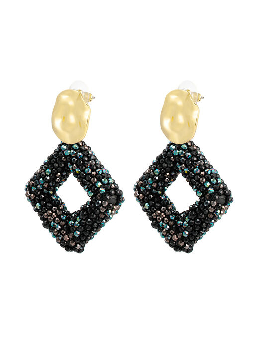 Σκουλαρίκια “Diamond’’ 106-00302 Μαύρο