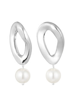 Σκουλαρίκια “Dizzy Pearl’’ 106-00290 Ασημί