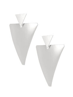 Σκουλαρίκια “Extra Triangle’’ 106-00306 Ασημί