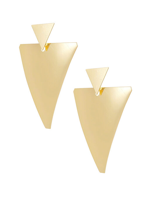 Σκουλαρίκια “Extra Triangle’’ 106-00306 Χρυσό