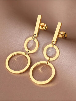 Σκουλαρίκια “Luxury Circles” 106-00308 Χρυσό