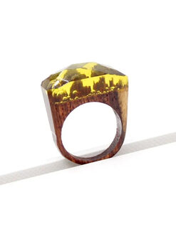 Δαχτυλίδι “Res Rock” D18/56 107-00123 Κίτρινο
