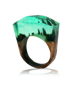 Δαχτυλίδι “Res Rock” D18/56 107-00123 Πράσινο