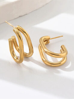 Σκουλαρίκια “DiGeo’’ 106-00312 Χρυσό