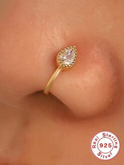 Σκουλαρίκι Μύτης “Simple Drop” 106-00316 Χρυσό