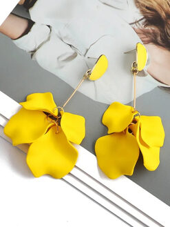 Σκουλαρίκια “Petals” 106-00339 Κίτρινο